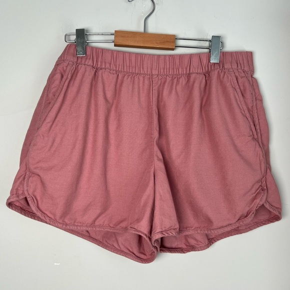 Madewell Shorts Pull On Elastic Waist Pink Women’s Medium - Picture 1 of 5